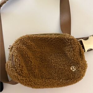 lululemon athletica Tan Fleece Bum Bag